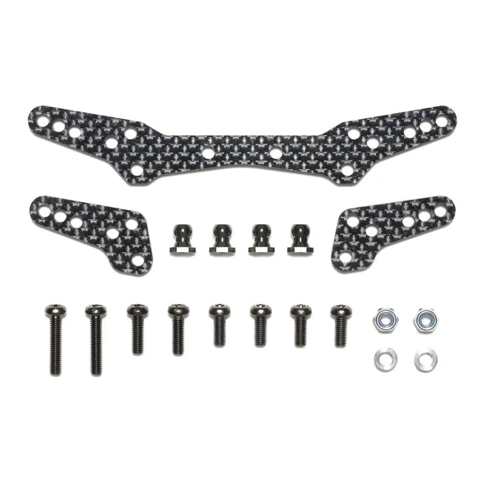 Tamiya 22094 Carbon Dämpferbrücken-Set vorne/hinten DT-04