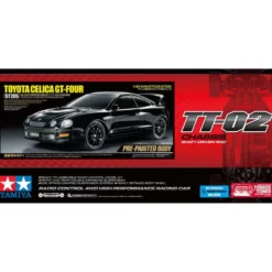 Tamiya 47510 Celica GT-Four ST205 1:10 (TT-02) Bausatz (schwarz vorlackiert)