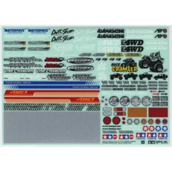 TAMIYA Dekorbogen Off-Road Sponsoren 1:10