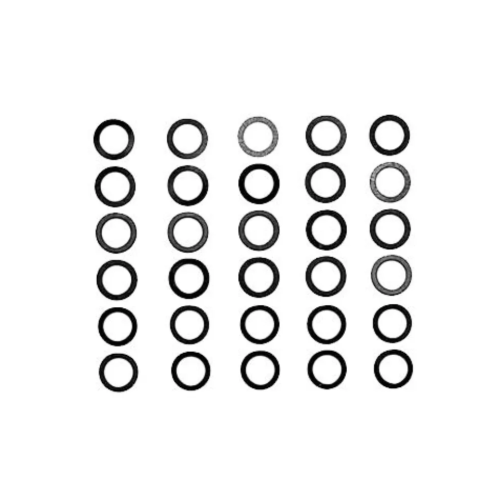 Tamiya Distanzscheiben-Set 5mm (0,1 / 0,2 / 0,3mm je 10 Stk.) #53587