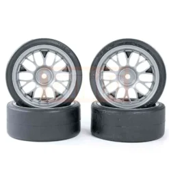 Tamiya Driftreifen mit Felgen 26mm (4 Stk.) TT-01D #9400596