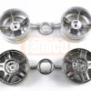 Tamiya 19335746 Felgen Volkswagen Golf V5 (4) dunkel-verchromt