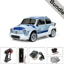 Tamiya 47492 Fiat Abarth 1000TCR MB-01 (vorlackiert) BUNDLE "Silber"
