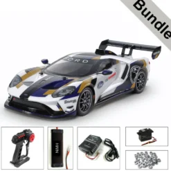 Tamiya 58689 Ford GT Mk.II 2020 TT-02 BUNDLE "Silber"