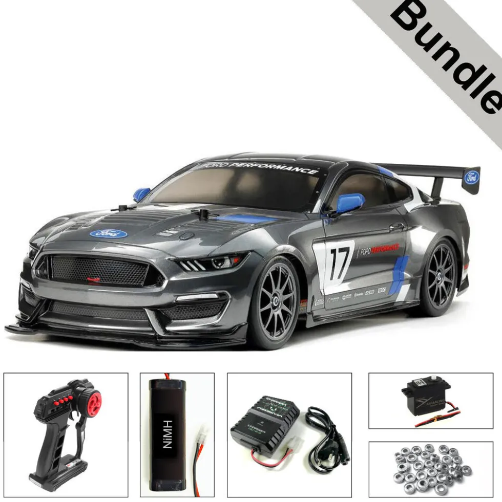 Tamiya 58664 Ford Mustang GT4 TT-02 BUNDLE "Silber"