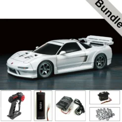 Tamiya 58739 Honda NSX 1998 Racing (TT-02) BUNDLE "Silber"