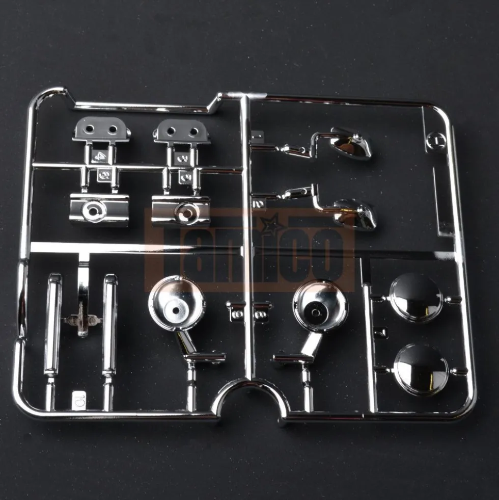 Tamiya 19004512 H-Teile Karosserieanbauteile (verchromt) Citroen 2CV