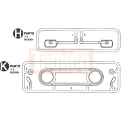 Tamiya H-Teile + K-Teile Toyota LandCruiser 40 #9005884