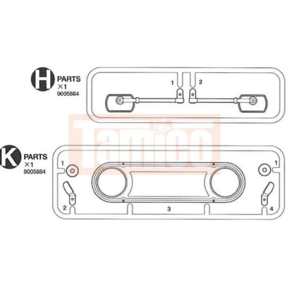 Tamiya H-Teile + K-Teile Toyota LandCruiser 40 #9005884
