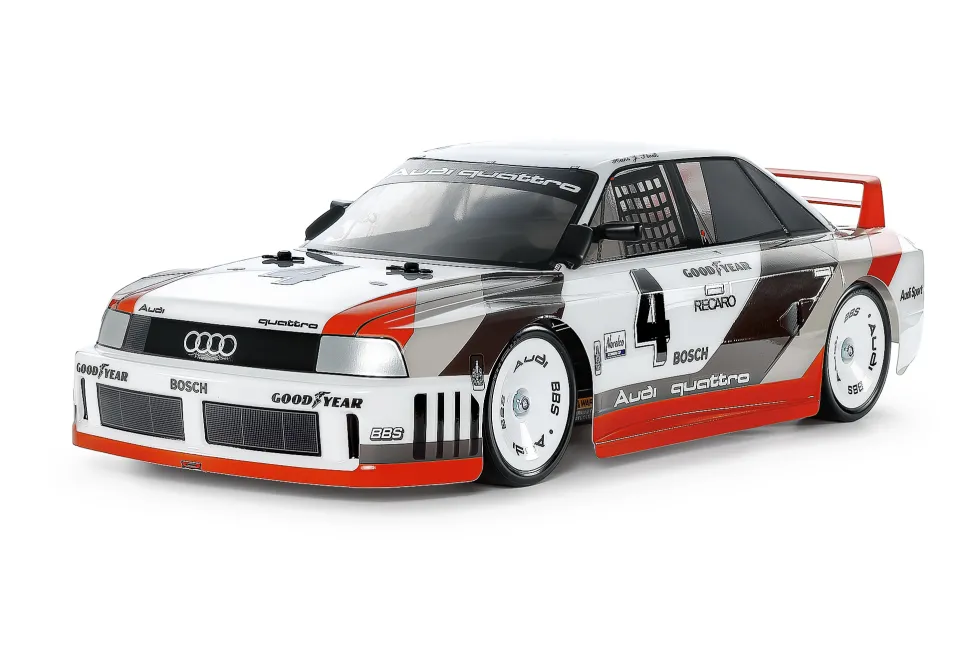 Tamiya 51751 Karosserie-Satz Audi 90 quattro Racing Radstand: 251mm (unlackiert)