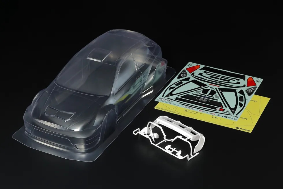 Tamiya 51718 Karosserie-Satz Ford Focus RS 2003 RS WB:257mm (unlackiert)