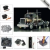 Tamiya 56336 King Hauler (schwarz vorlackiert) BUNDLE "Silber"