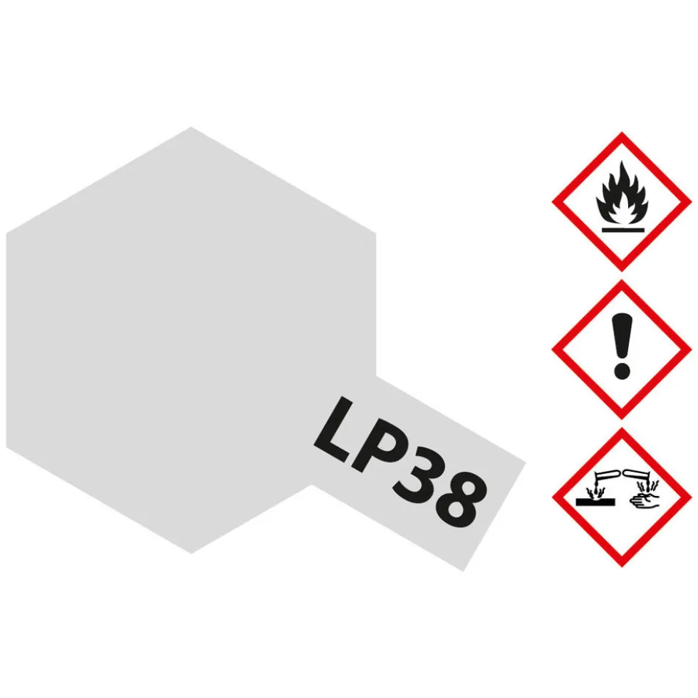 Tamiya 82138 Kunstharz-Farbe LP-38 Flat Aluminum