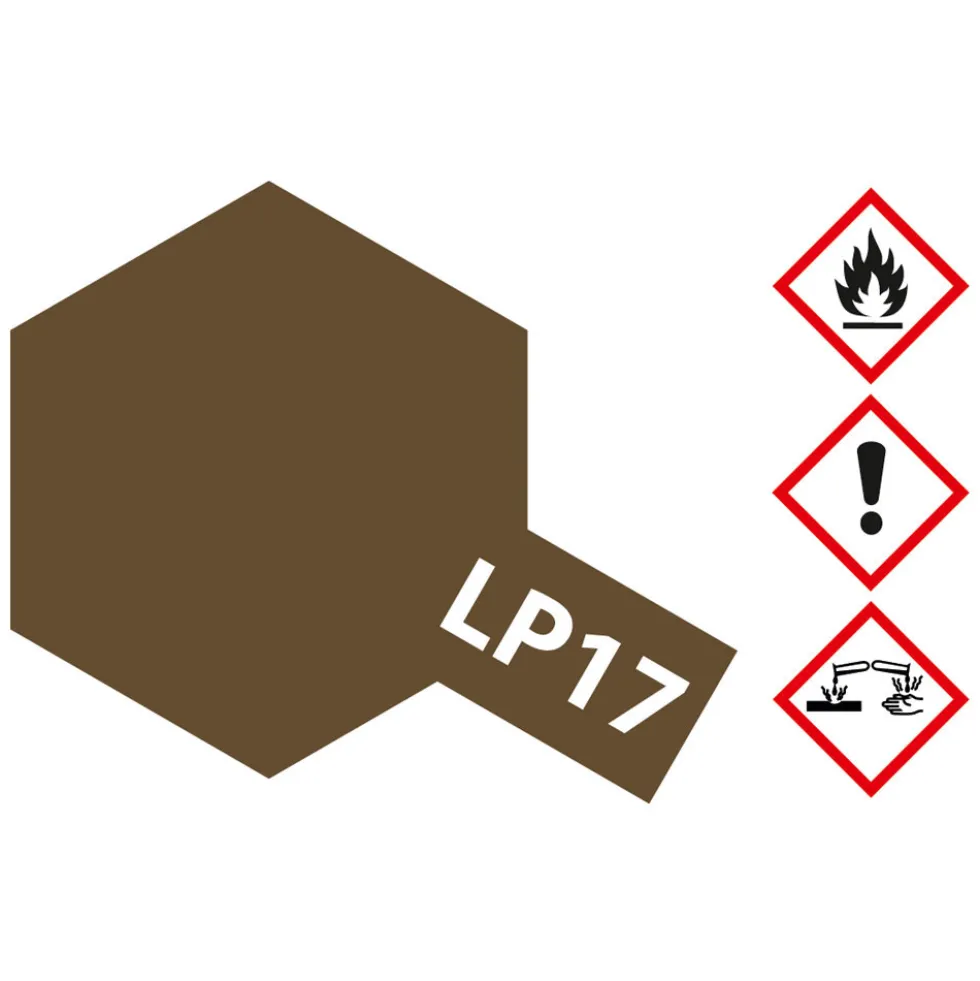 Tamiya 82117 Kunstharz-Farbe LP-17 Linoleum Braun (Dkl.) 10ml