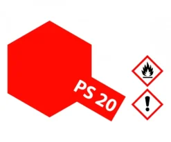 Tamiya Lexan Spray Dose PS-20 Leucht-Rot / Neon Red Farbspray