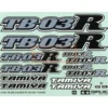 Tamiya Logo Aufkleber TB03R Chassis 84109