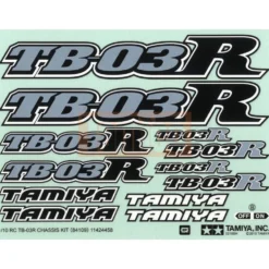 Tamiya Logo Aufkleber TB03R Chassis 84109