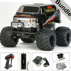 Tamiya 58546 Lunch Box Black Edition BUNDLE "Silber"