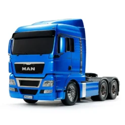 Tamiya 56370 MAN TGX 26.540 3-Achser (Hellblau vorlackiert) BUNDLE "Gold"