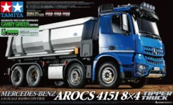 Tamiya 47523 MB Arocs 4151 8x4 Kipper 1:14 Bausatz Candy-Grün