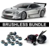 Tamiya 47493 MB CLK AMG 2002 (TT-02) vorlackiert BRUSHLESS-BUNDLE