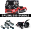 Tamiya 58683 M-B Race Truck Actros MP4 TT-01E BRUSHLESS-BUNDLE