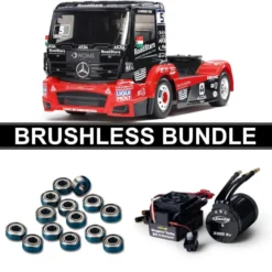 Tamiya 58683 M-B Race Truck Actros MP4 TT-01E BRUSHLESS-BUNDLE