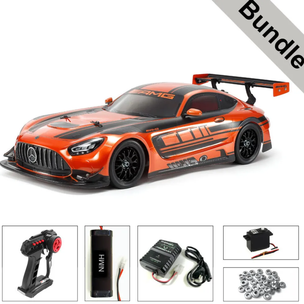 Tamiya 58750 Mercedes-AMG GT3 EVO (TT-02) BUNDLE "Silber"