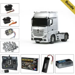 Tamiya 56335 Mercedes Benz Actros 1851 Gigaspace BUNDLE "Gold"