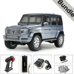 Tamiya 58675 Mercedes-Benz G-Klasse G500 CC-02 BUNDLE "Silber"