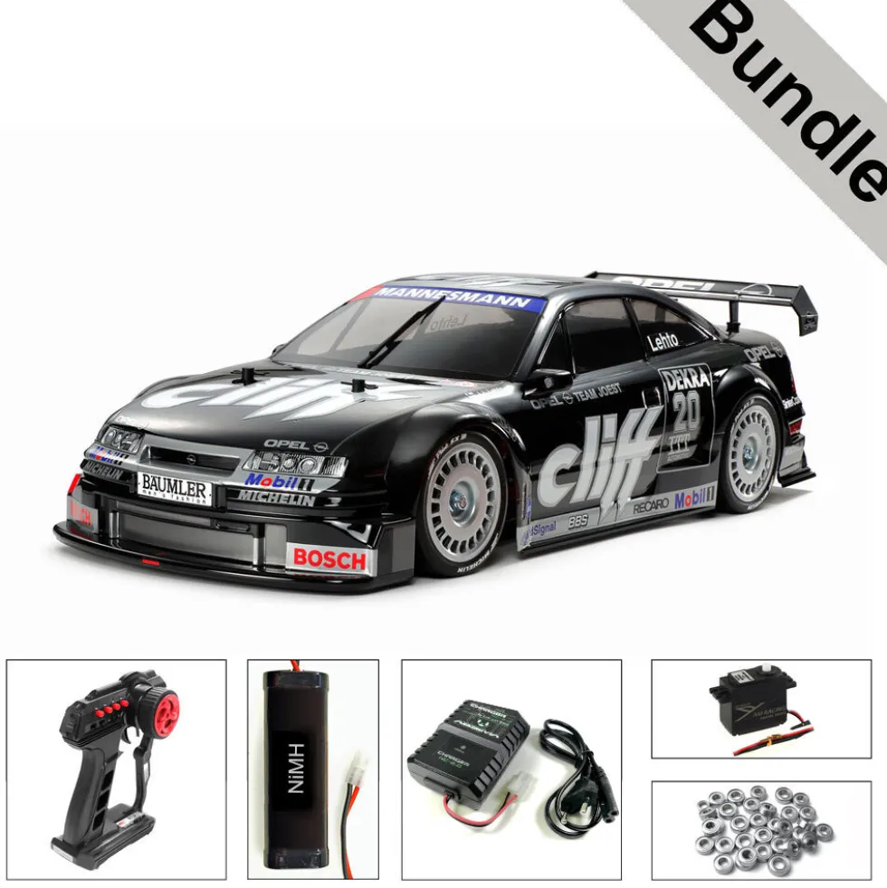 Tamiya 58701 Opel Calibra V6 Cliff (TT-01E) BUNDLE "Silber"