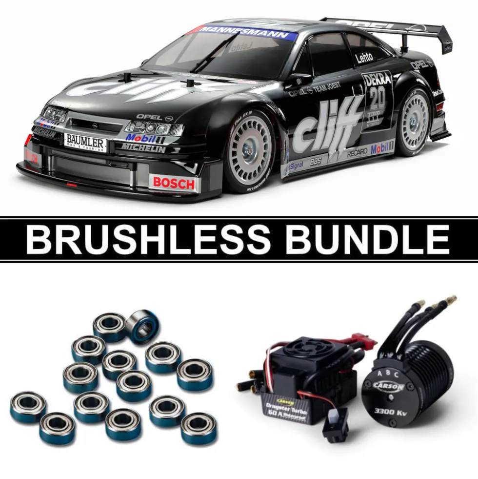 Tamiya 58701 Opel Calibra V6 Cliff (TT-01E) BRUSHLESS-BUNDLE
