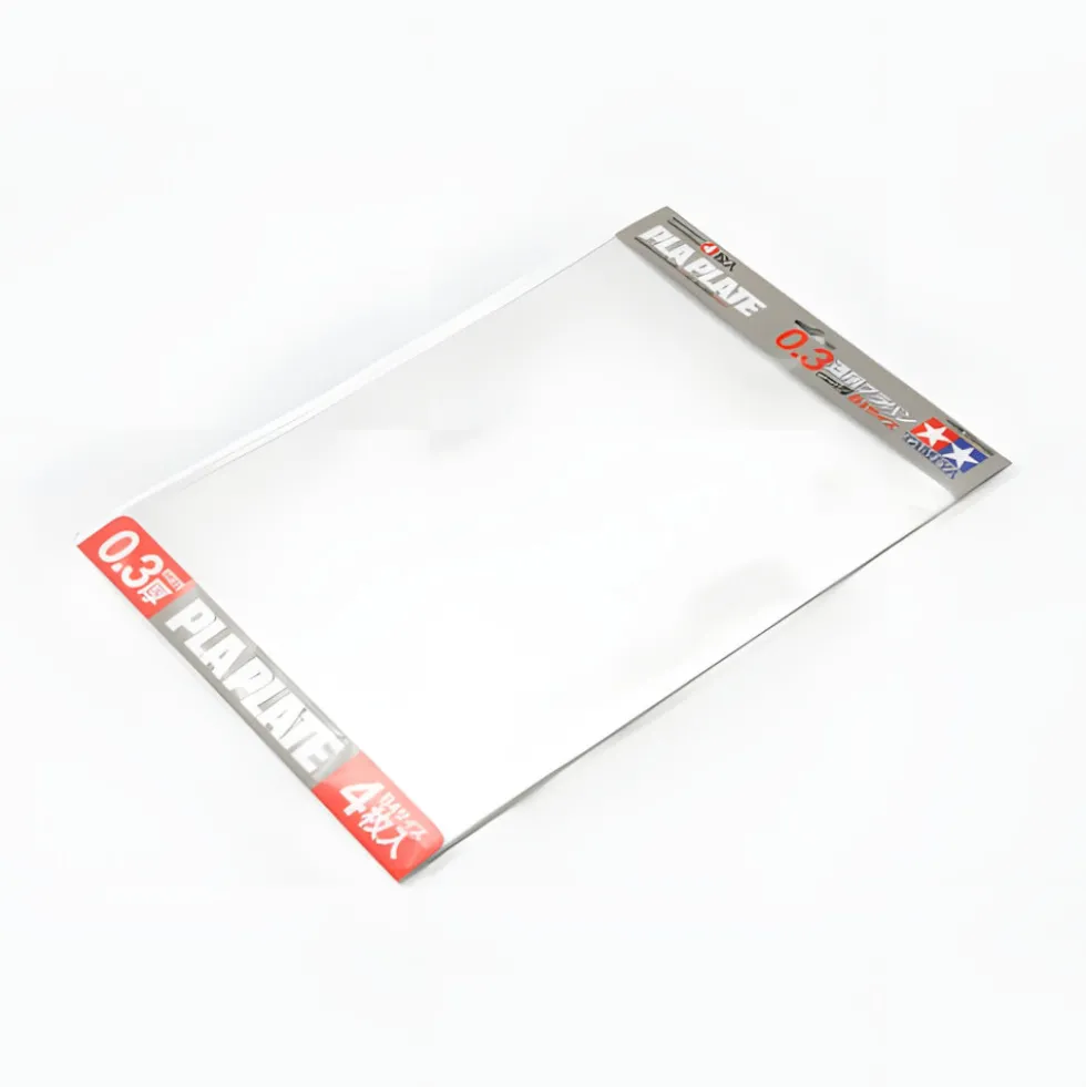 Tamiya 70191 Polystyrol Kunststoffplatte klar 0.3mm B4 364x257mm (4)