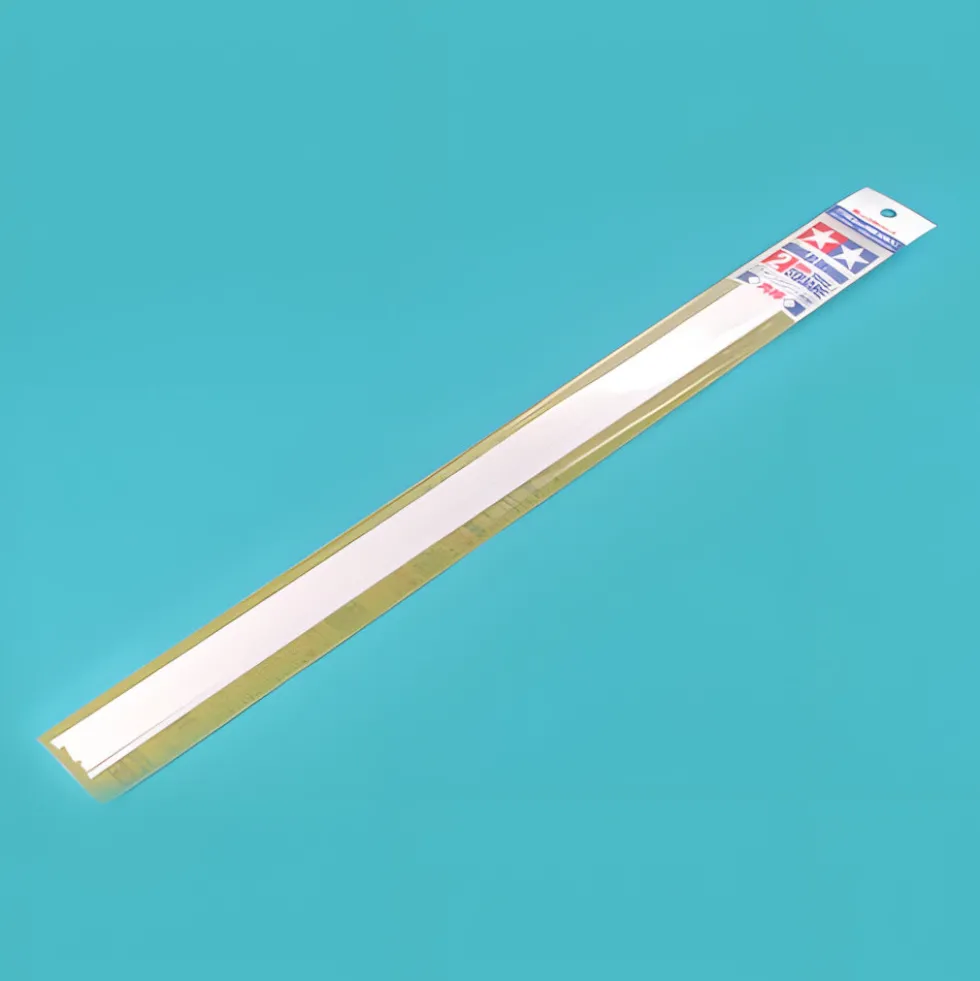 Tamiya 70129 Polystyrol Vierkant-Profil weiß 2x2x400mm (10)
