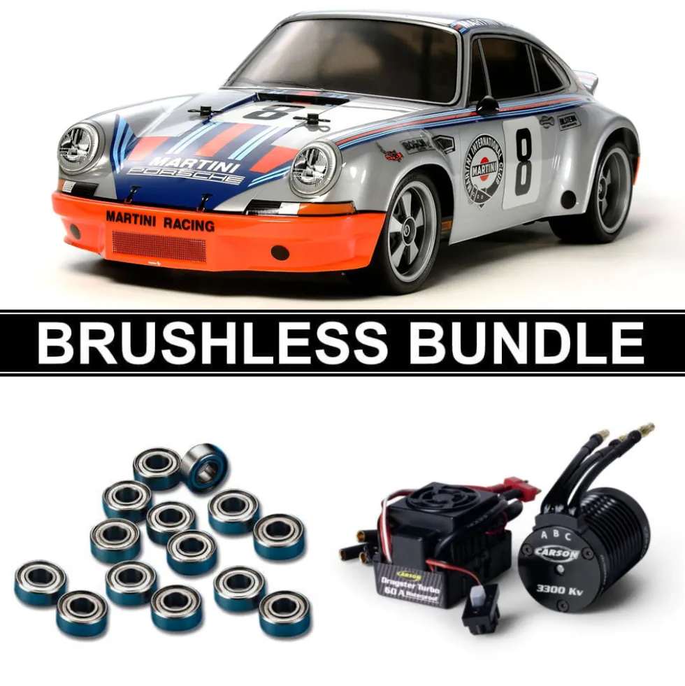 Tamiya 58571 Porsche 911 Carrera RSR TT-02 BRUSHLESS-BUNDLE