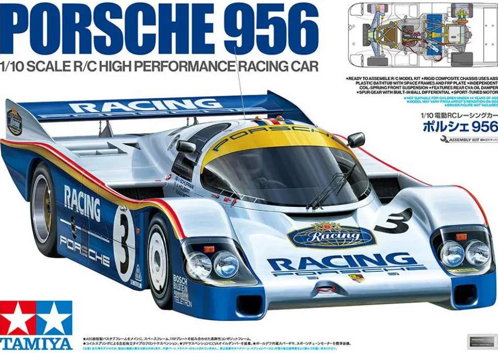 Tamiya 47508 Porsche 956 Gruppe C 2WD Bausatz