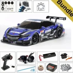 Tamiya 58599 Raybrig NSX Concept-GT (TT-02) BUNDLE "Gold"