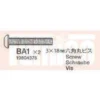 Tamiya Rundkopf-Schraube M3 3x18mm (4 Stk.) #9804378
