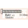 Tamiya Rundkopf -Schrauben M3 3x20mm (10 Stk.) #9805764