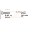 Tamiya Rundkopf-Schraube 3x10mm (10 Stk.) #9804159