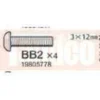 Tamiya Rundkopf-Schraube 3x12mm (10 Stk.) #9805778