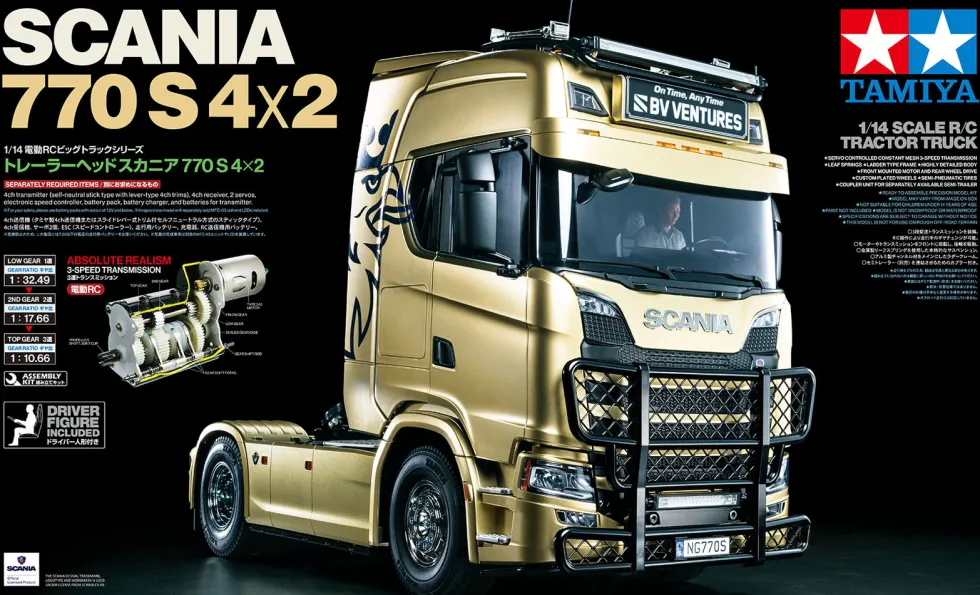 Tamiya 56379 Scania 770 S 4x2 2-Achser 1:14 Bausatz