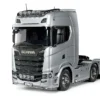 Tamiya 56373 Scania 770 S 6x4 3-Achser (silber vorlackiert) BUNDLE "Gold"