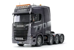 Tamiya 56376 Scania 8x4/4 Gun Metal (vorlackiert) Bausatz