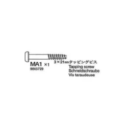 Tamiya Schneidschraube 3x21mm (5 Stk., BA2) #9805729