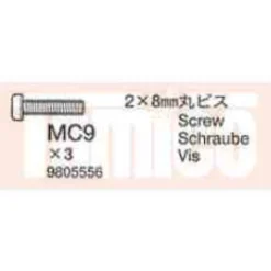 Tamiya Schraube 2x8mm (10 Stk.) #9805556