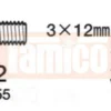 Tamiya 19808055 Senkkopf-Schraube M3 3x12mm (5)
