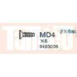 Tamiya Senkkopf-Schraube 2x6mm (2 Stk.) #9483006