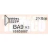 Tamiya Senkkopf-Schraube 3x8mm (10 Stk.) #9805887