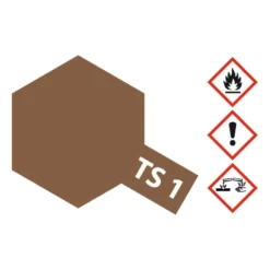 Tamiya Spray TS-1 Rot-Braun / Red Brown matt 100ml